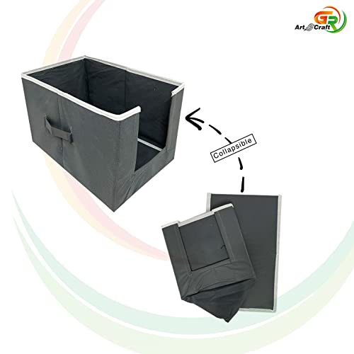 Image of GR Art&Craft inchOrganize Your Space inch Non Woven Shirt Stacker /Shirt Organizer /Wardrobe Organizer /Cloth Organizer /Cloth Cover-9 piece (Grey)
