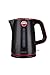 Zelmer ZCK7620R - Czajnik elektryczny, 1,7L, 2000W, Polski produkt, Filtr zapobiegający osadzaniu się kamienia, automatyczne wyłączanie, ergonomiczny uchwyt, nie zawiera BPA, Czarno/Czerwony.