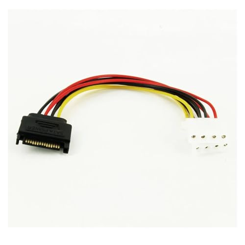 Cable extensor de alimentación SATA macho a IDE 4Pin hembra miniatura 6
