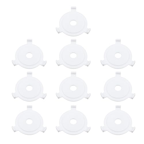 MY MIRONEY 10PCS E27 to E10 Lamp Shade Adapter Ring White Plastic Lampshade Reducing Rings Adapter Converters Lamp Accessories