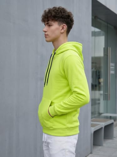 Image of HOODMASTER Unisex Fleece Hoodie Sweatshirt with Pockets Full Sleeves Regular Fit Solid Pattern Hooded Neck and Standard Length | Hoodies for Men & Women