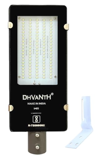 Image of DHVANTH LED 100 WATT Outdoor Waterproof Street Light with Osram LED, Aluminum Body, IP 65 Driver for Outdoor use. (100Watt-1)