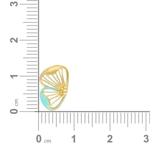 Malabar Gold & Diamonds 22k Yellow Gold Earrings for Women, Girls and Kids | 22 kt (916) BIS Hallmark Gold Stud Earrings for Birthday, Anniversary & Festive Gift - Image 4