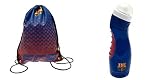 Bolsa de gimnasio: aproximadamente 44 x 33 cm plana en una tarjeta de cabecera.