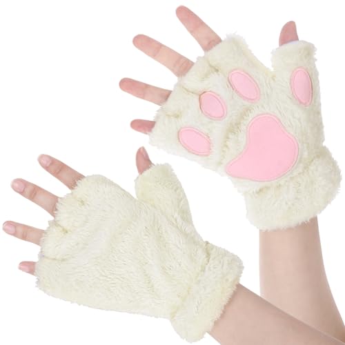 Telooco Cat Paws  킢 wȂ є̂悤ȑ  n[ttBK[pE eA RXv RX`[ ANZT[ nEBp, zCgB, 7.87in x 5.9in