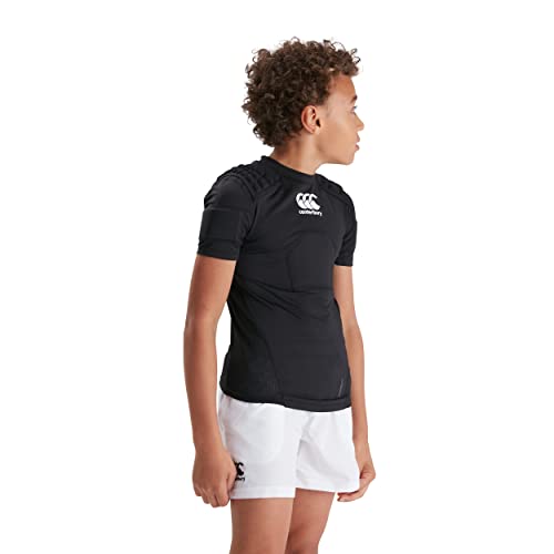 Canterbury Unisex, Jugendliche CCC Pro Protection Rugby-Schutzweste, Schwarz/Weiß/Silber, MB