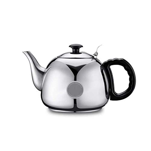 Home Edelstahl Teekanne Retro Kaffeekanne Verdickter Wasserkocher Induktionsherd Kann Beheizt Werden 1L Teekanne Home Camping