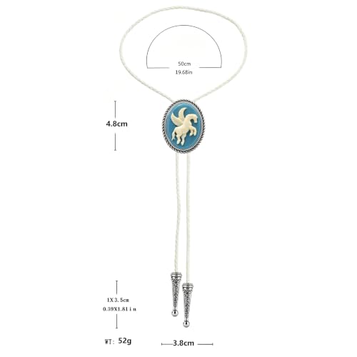 Image of Jeilwiy Bolo Tie for Men, Western Bolero Tie Cowboy Ties Native American Cowgirl Bolo Tie Accessories for Men Women