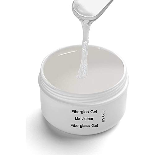 Sun Garden Nails UV Fiberglas Gel klar 30ml + Pinselset – Bild 5