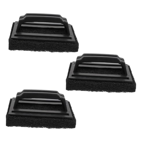Kisangel 3 Piezas Cepillo de Limpieza para Parrilla BBQ Esponja Accesorio Portátil para Quitar Grasa y para Barbacoa al Aire y Cocina
