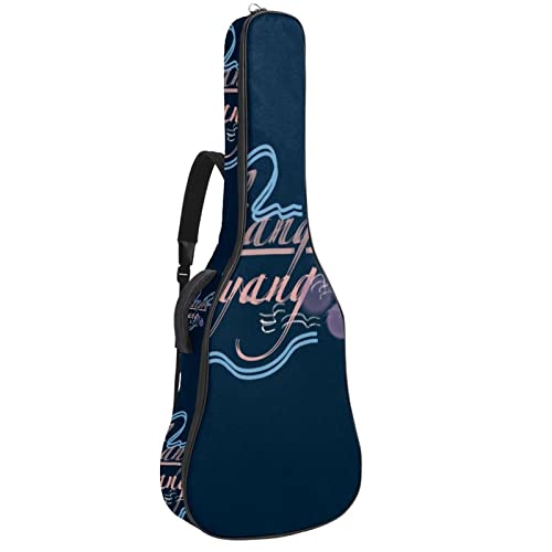 Étui de protection rembourré pour guitare acoustique classique, Multicolore 02, 42.9×16.9×4.7 in, Organiseur de sac - Les Beatles, Paul McCartney, John Lennon, RIngo Starr, George Harrison Étui de protection rembourré pour guitare acoustique classique, Multicolore 02, 42.9x16.9x4.7 in, Organiseur de sac