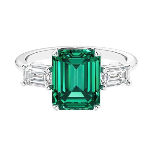 Brilliant Facets USA 2 Carat Emerald Cut Ring White Gold