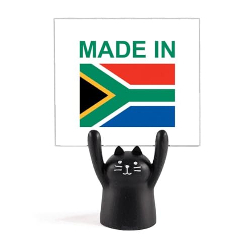 Support pour mémo chat noir pince note pour papeterie bureau