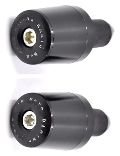 Motorrad Lenker Endkappen Für Y&amaha YZF R1 YZF R6 YZFR6 YZF R125 YZFR15 R25 YZF R3 7/8 ''22mm Motorrad-Lenkergriffe Endgriff Bar Cap Endstopfen Lenkerende(Schwarz)