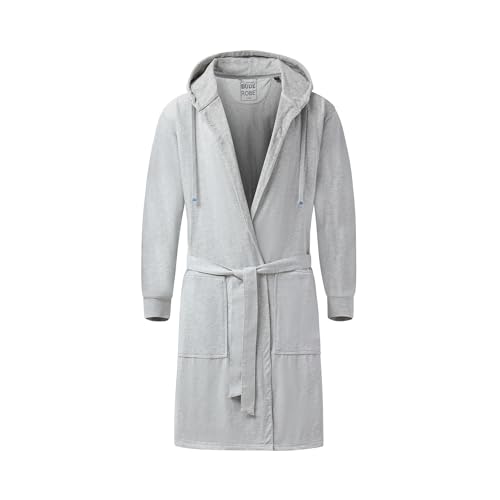Image of DudeRobe Men's Robe - Hooded TERRY Bath Robe for Men with Pockets | Soft, Comfy Men's Bathrobe from Shark Tank