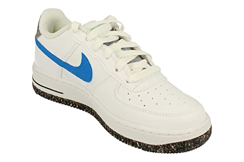 Nike Unisex-Child Air Force 1 Lv8 Gs Trainers Dr3098 Shoes, White/Lt Photo Blue-Mint Foam, 5 Big Kid #TOP3