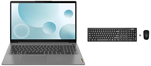 Image of Lenovo Ideapad Slim 3 Intel Core I5 12Th Gen 15.6 inch (39.62Cm) Fhd Thin&Light Laptop&100 Wireless Keyboard&Mouse Combo,Ambidextrous 1000 Dpi Mouse Optical Sensor,Upto 3M Clicks,Windows 11 Home