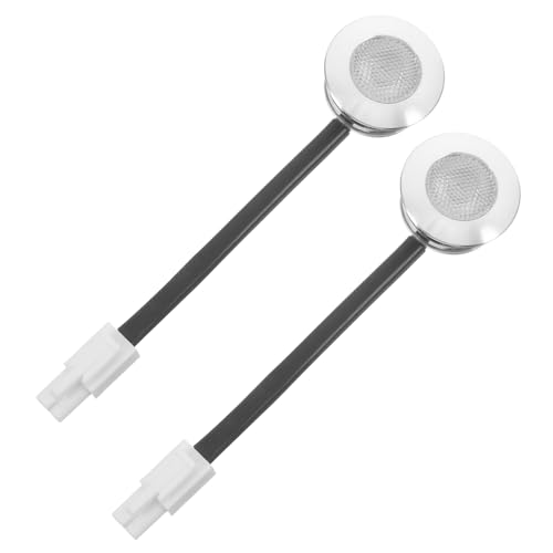 Holibanna 2pcs Led Light for Range Hood High Brightness Kitchen Lighting Sealed Design for Easy Use Replacement Bulb for Cooking and Display Cabinets