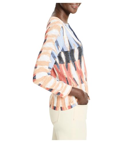 NIC+ZOE Women's Criss Cross Cotton Slub Sweater2