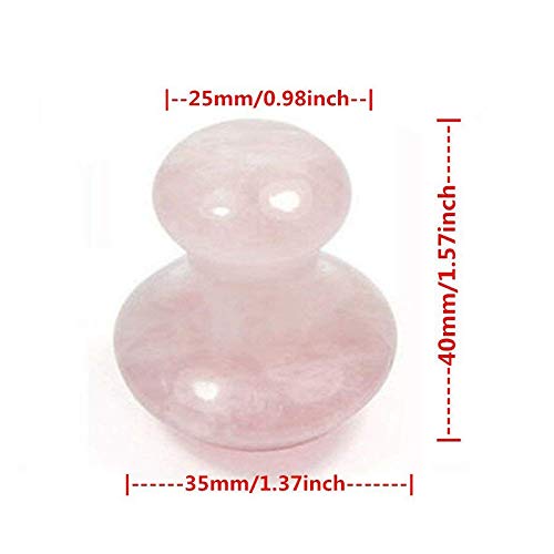 Herramienta de masaje facial de piedra de Jade con rodillo de Jade de setas de cuarzo rosa al por mayor for la belleza humana LIUZIIHAYIN