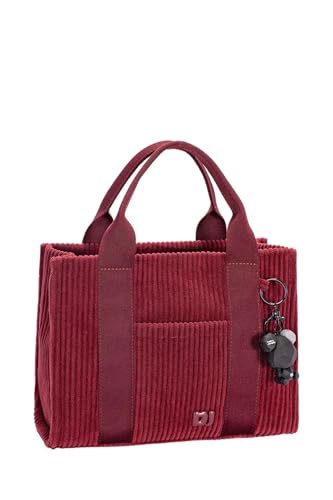 David Jones Corduroy Handbag Bag with Charm Details