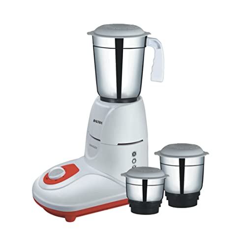 Image of Baltra Ranger 550 Watt Mixer Grinder with 3 Stainless Steel Jars (Wet Jar 1.6L, Dry Grinding Jar 1.2L, Chutney Jar 0.6L) | Overload Protector, Low Noise, 3-Speed Control, 2-Year Warranty
