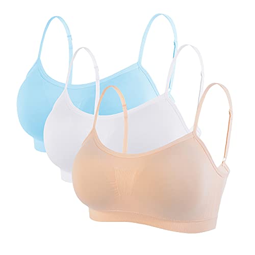 Litthing Women Sports Bra Seamless Comfort Bras Padded Ladies Tops Adjustable Strap Bralettes Vest Style Athletic Wireless Wrap Chest Crop Top for Yoga Fitness Exercise