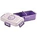 Skater Kuromi Bento Lunch Box (17.92oz)- Cute Lunch Carrier with Secure 4-Point Locking Lid - Authentic Japanese Design - Durable, Microwave and Dishwasher Safe - Floral Wreath, Purple, SK-SR-656040