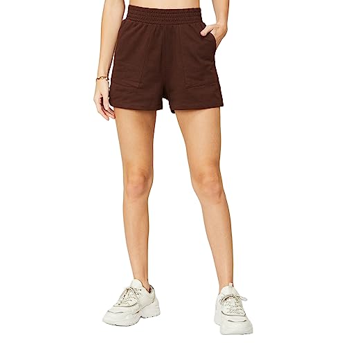 Ginger by Lifestyle Women Cotton Regular Fit Solid Shorts Ginger by Lifestyle Women Cotton Regular Fit Solid Shorts