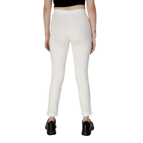 Image of ON&ON Women's Cotton Stretchable Slim Fit Straight Pants Trouser for Casual Wear and Office Wear