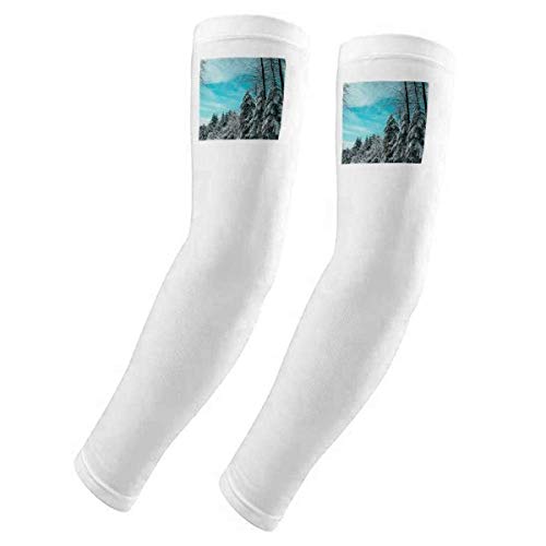 Gants de protection UV motif nuages art déco bleu ciel pour cyclisme et activités outdoor