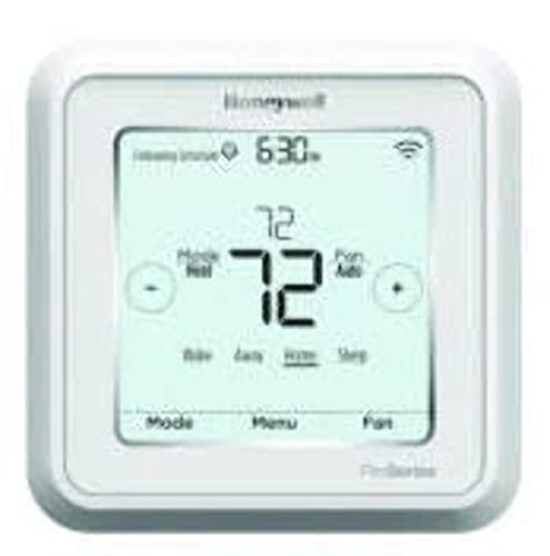 Honeywell TH6320WF2003/U Lyric T6 Thermostat, 3 Heat / 2 Cool Heat Pump Or 2 Heat / 2 Cool Conventional, 4.09' x 4.09' x 1.06'