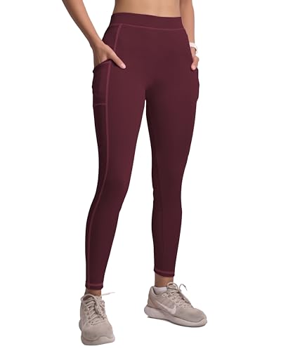 Image of Mehrang Women's Gym Wear Tights | Track Pants with Mesh Insert & Side Pockets : Ideal for Active Wear, Yoga & Workout | Stretchable Gym Pants for Women & Tights for Women