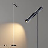 ilucezzo Stehlampen für Wohnzimmer, 66 Zoll Moderne Stehlampe LED Stehleuchte mit Fußschalter 6W Warmlicht Hohe Lampe für Schlafzimmer, Büro, Arbeitszimmer, Zuhause, Lampenkopf Verstellbar
