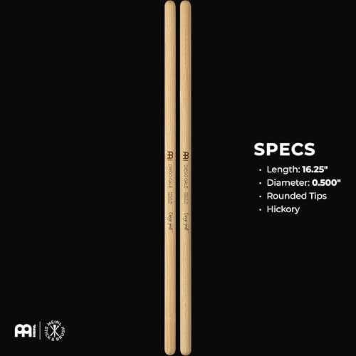Image of Diego Gale Timbale Sticks, Pair, 1 /2 inch - American Hickory Percussion Drumsticks - MADE IN GERMANY
