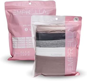 Emprella Women’s Boyshort Panties Seamless, Breathable Cotton Underwear