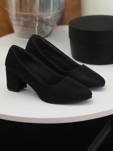 Image of Denill Women Solid Pumps Heels for Office, Party and Formal Occasions