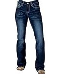 Cowgirl Tuff Western Jeans Womens Summit 32 Reg Dark Wash JSUMWT