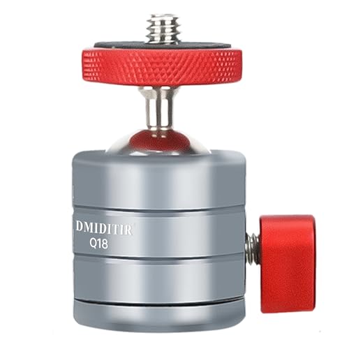 Rotule sphérique Q18 panoramique 360 en aluminium avec interface de 6,35 mm pour reflex