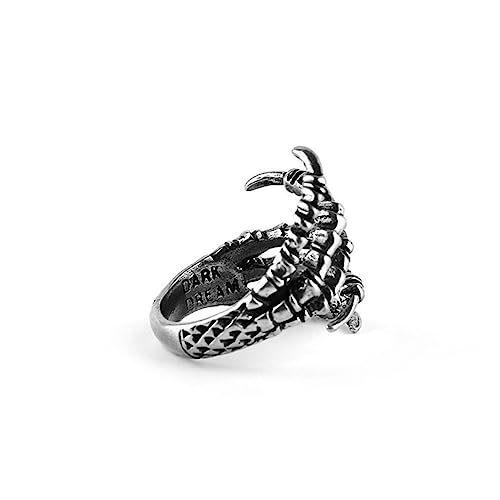 KESYOO Biker Rings The Ring Claw Rings Punk Rings Mens Ring Silver