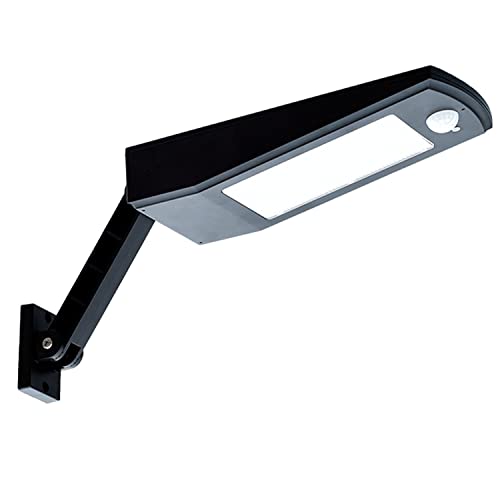 LumenSolar - Farola Exterior con Luces Led con Temperatrua de Color de 6000K, Foco de Pared, Focos LED con Placa Solar Incorporada, Equipo Impermeable Nivle IP54