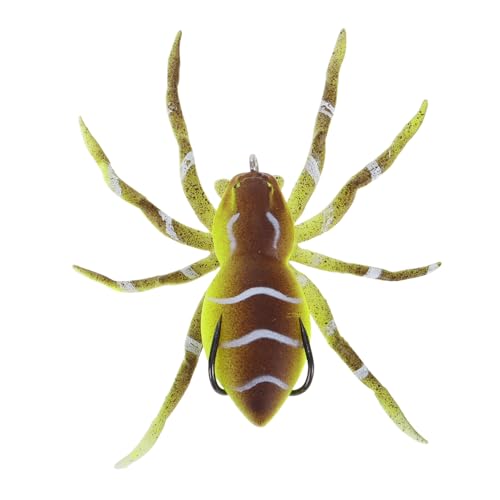 EXAOMBLE Señuelo Suave De Araña De Simulación para Pesca De Lubina, Cebo De Pesca Realista, Señuelo De Pesca De Agua Dulce Y Salada, Cebo De Pesca De Modelado De Araña Ligero
