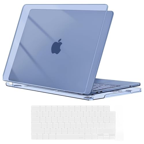 Image of Saco MacBook Neo 13 Inch Case & Keyboard Cover Compatible with 2026 MacBook Neo A3404 (A18 Pro Chip) - Official Indigo Clear Hard Shell Laptop Case, Slim 1:1 Precision Fit, Scratch Resistant