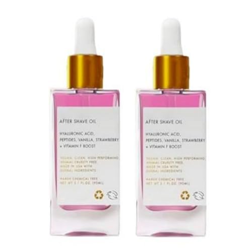 Soft Serve After Shave Oil Para Mujer, Aftershave Oil With Fresa Y Vainilla Scent, 2PCS Aceite Corporal Hidratante Para Mujeres, Después Del Aceite De Afeitado, After Shave Oil Women For Smooth Skin
