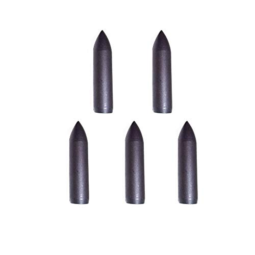 Zshjgjr 24 Pcs Archery Arrowheads 50 Grain Glue On Arrow Points Id 6Mm Replacement Arrow Tips Hunting Shooting Broadheads For Wood Bamboo Fiberglass Arrows (Black) #TOP16