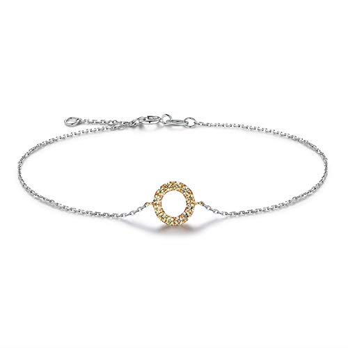 Bracelet or rose femme chaîne réglable 16-19 cm sans risque de taille