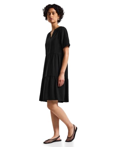 Street One Damen A144497 Tunika-Kleid, Schwarz, 36