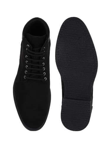 Image of Carlton London Men's Premium Suede Lace-Up Combat Boots