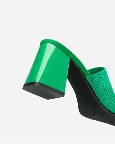 Women's Square Toe Heeled Sandals - Block Heel Sandals for Commute & Daily Wear4