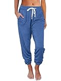 AUTOMET Women‘s High-Waisted Sweatpants with Pockets,...